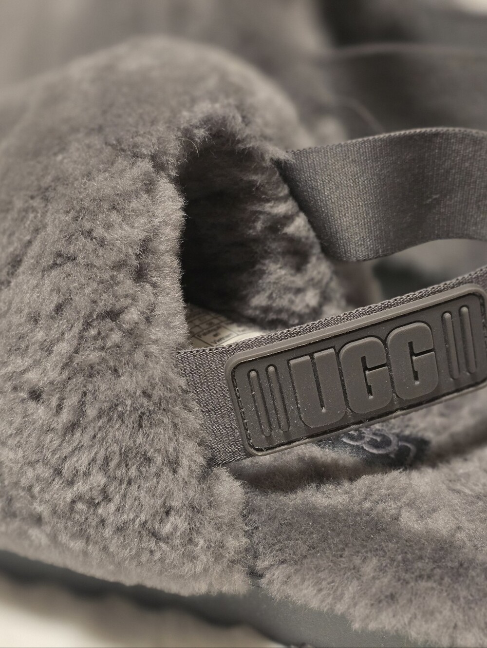 UGG Women's Super Fluff Slipper - Charcoal - Picture 11 of 11